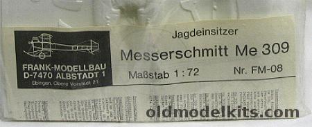 Frank Modellbau 1/72 Messerschmitt ME 309, FM08  plastic model kit